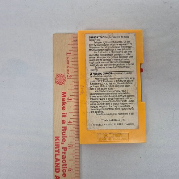 Tomy America Pocket Games Dragon Trap Working 70'S VINTAGE GREAT CONDITION!!! - Picture 7 of 8